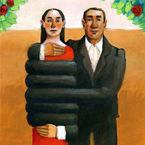讽刺又治愈的插画头像图片，成年人不可言说的心酸