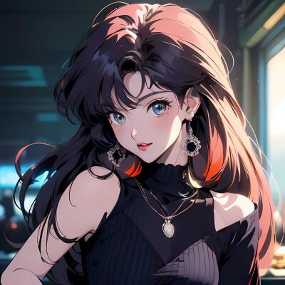 ai绘制的女生头像真人图片2024