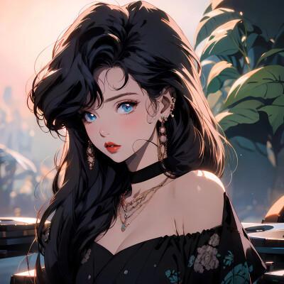 ai绘制的女生头像真人图片2024
