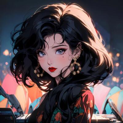 ai绘制的女生头像真人图片2024