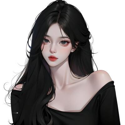 ai绘制的女生头像真人图片2024
