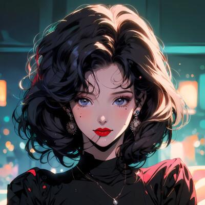 ai绘制的女生头像真人图片2024