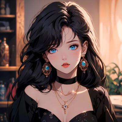 ai绘制的女生头像真人图片2024
