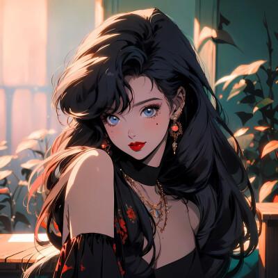 ai绘制的女生头像真人图片2024