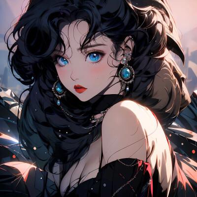 ai绘制的女生头像真人图片2024