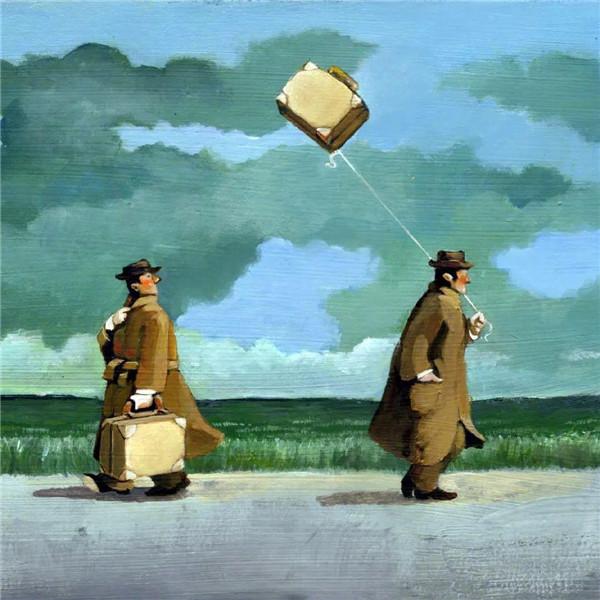 讽刺又治愈的插画头像图片，成年人不可言说的心酸
