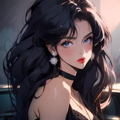ai绘制的女生头像真人图片2024