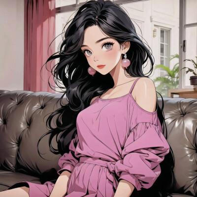 ai绘制的女生头像真人图片2024