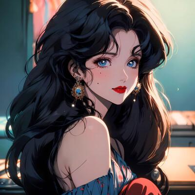 ai绘制的女生头像真人图片2024