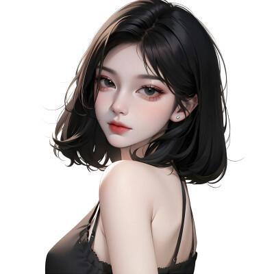 ai绘制的女生头像真人图片2024
