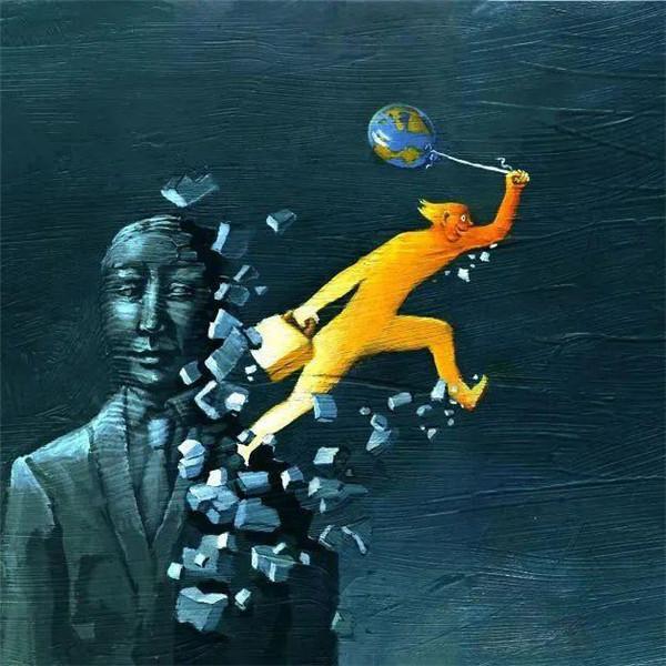 讽刺又治愈的插画头像图片，成年人不可言说的心酸