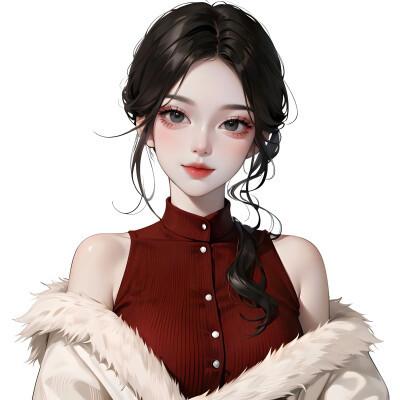 ai绘制的女生头像真人图片2024