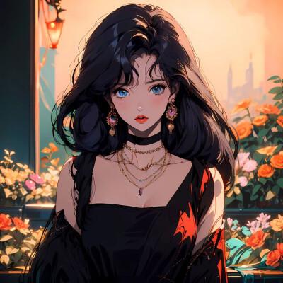 ai绘制的女生头像真人图片2024