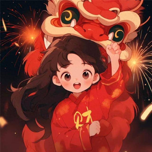精选喜庆龙年一男一女情侣头像，速来领取！