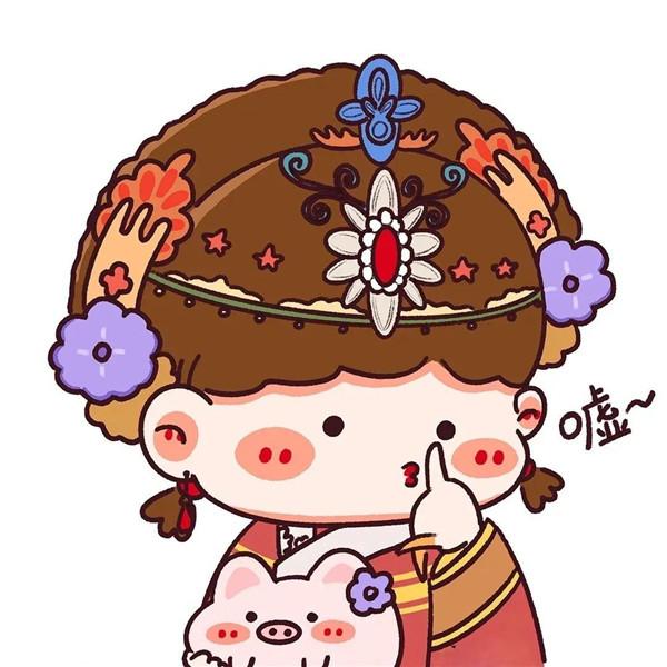 可爱浪漫卡通情侣头像图片，高清无水印