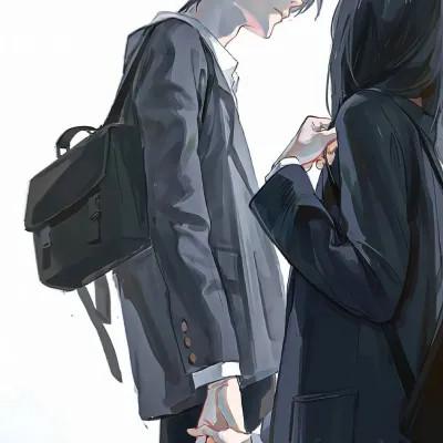 浪漫情侣动漫头像：浓浓爱意，触动心弦