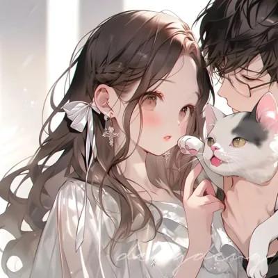 浪漫情侣动漫头像：浓浓爱意，触动心弦