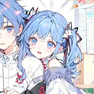 创意情侣动漫头像，将爱情融入动漫的魔法中！