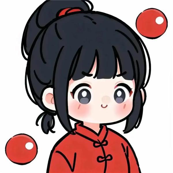 可爱治愈系一男一女动漫情侣头像图片