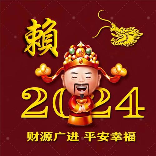 2024新年专属姓氏招财好运微信头像图片