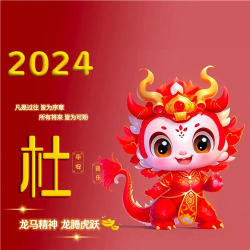 2024年新年龙年专属姓氏微信头像图片