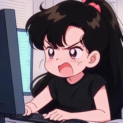 一男一女动漫情侣头像图片努力工作
