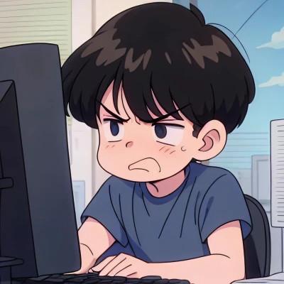 一男一女动漫情侣头像图片努力工作