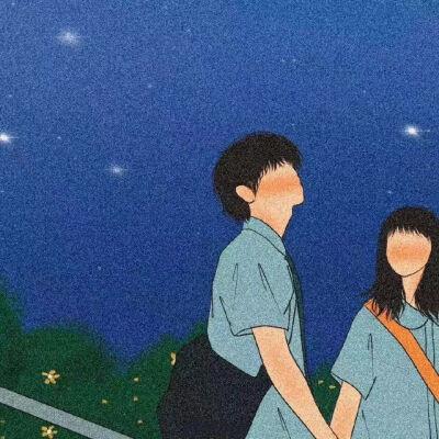 超甜手绘情侣头像二人专用，甜蜜的恋爱氛围拉满！