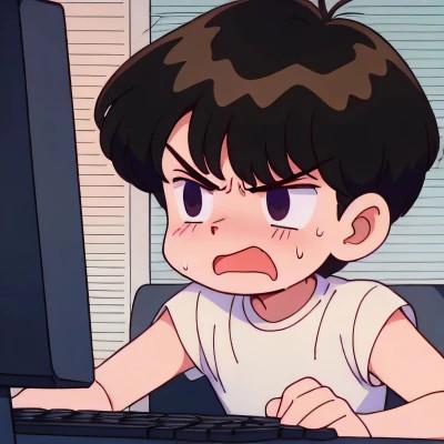一男一女动漫情侣头像图片努力工作
