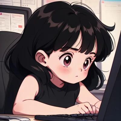 一男一女动漫情侣头像图片努力工作