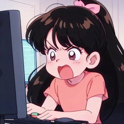 一男一女动漫情侣头像图片努力工作