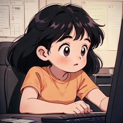 一男一女动漫情侣头像图片努力工作