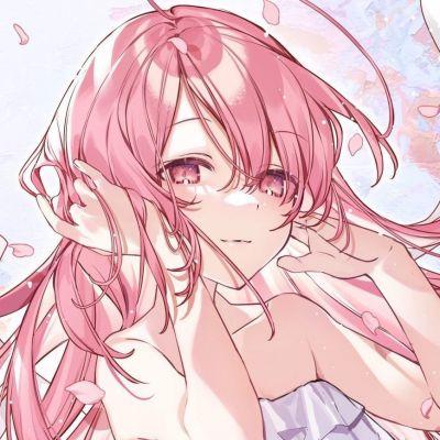 依旧那么甜,头像动漫漂亮女生粉色图片