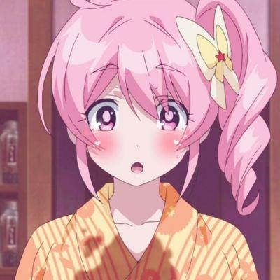 依旧那么甜,头像动漫漂亮女生粉色图片