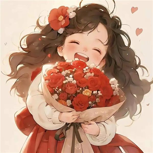 热爱生活动漫女生头像图片