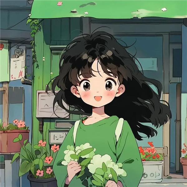 热爱生活动漫女生头像图片