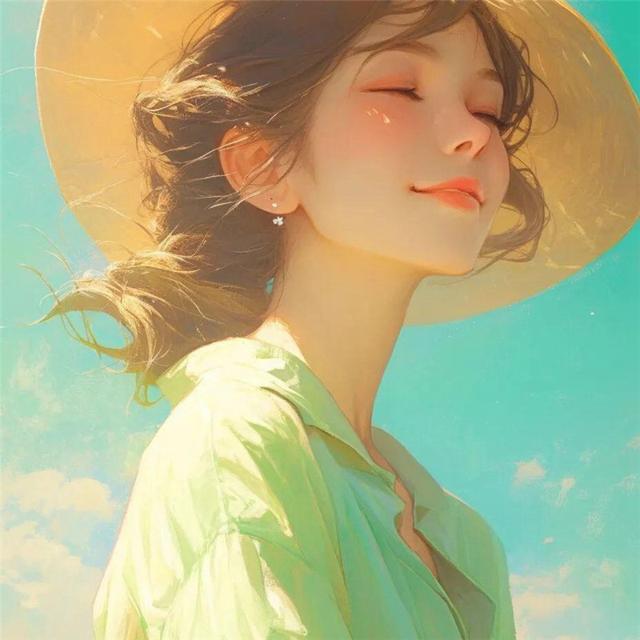 超唯美手绘女生高雅头像图片