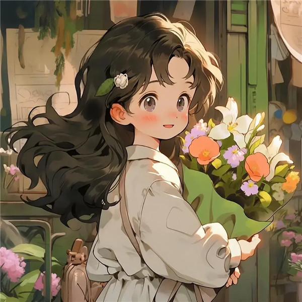 热爱生活动漫女生头像图片