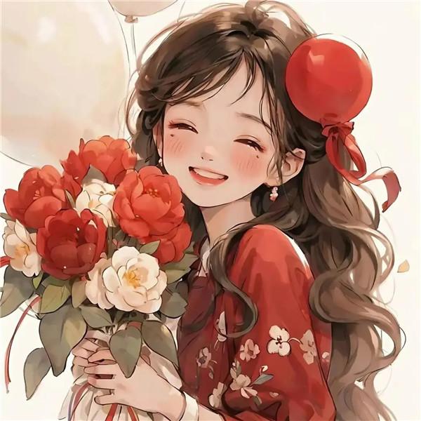 热爱生活动漫女生头像图片