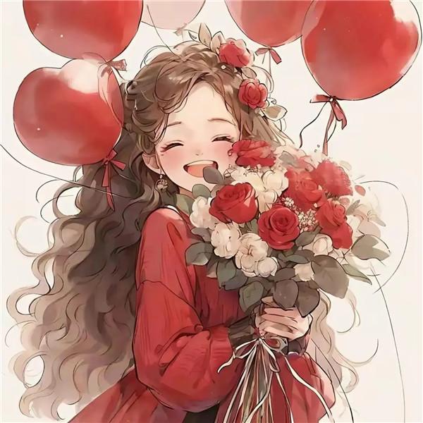 热爱生活动漫女生头像图片