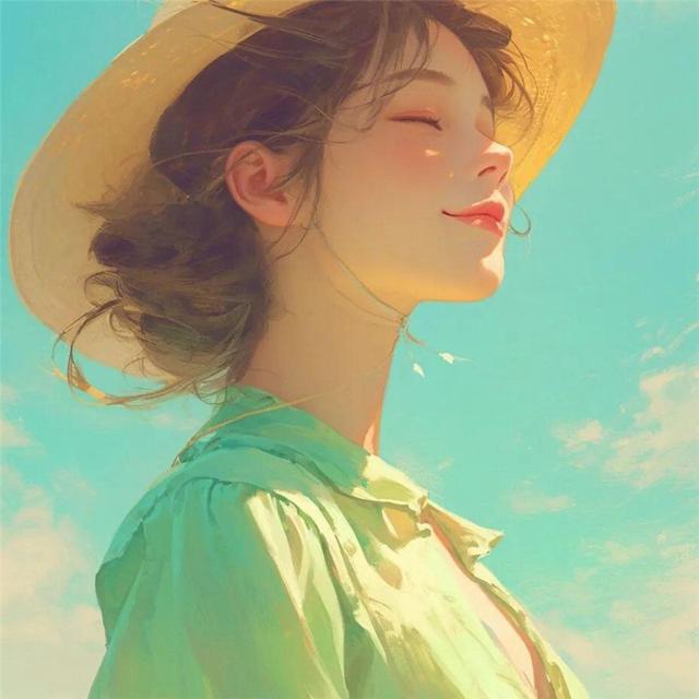 超唯美手绘女生高雅头像图片