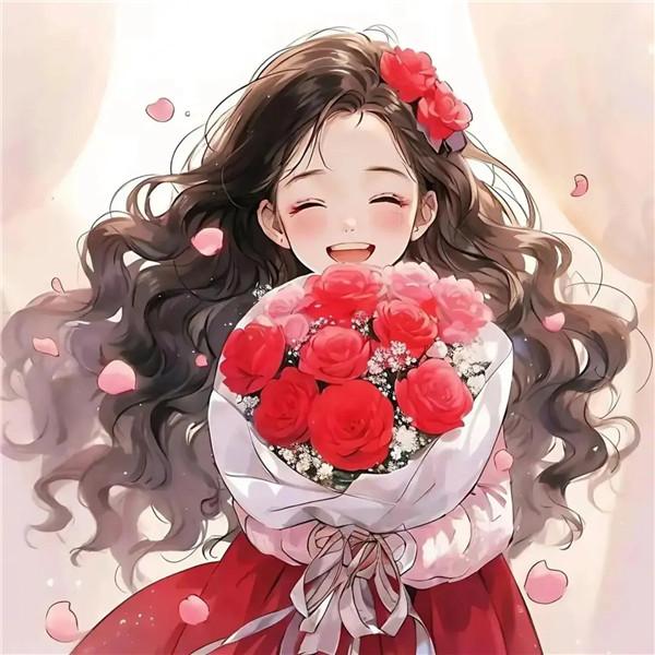 热爱生活动漫女生头像图片