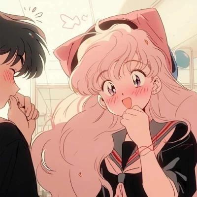 微信旧漫情侣头像一男一女