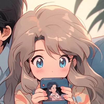 微信旧漫情侣头像一男一女