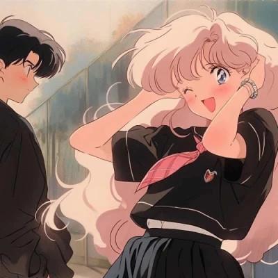 微信旧漫情侣头像一男一女