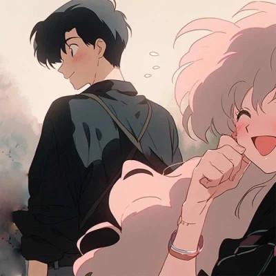 微信旧漫情侣头像一男一女
