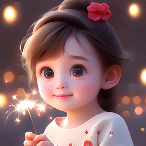 烟花小女孩头像图片可爱最新